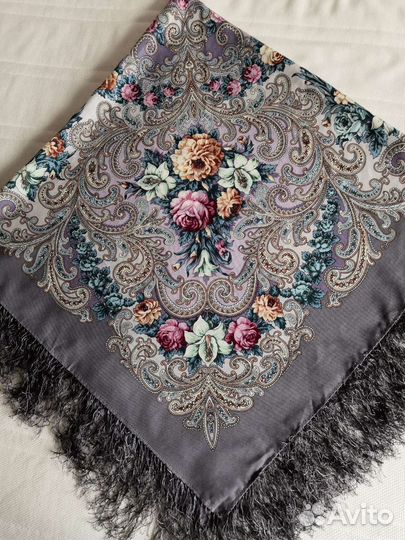 Новый павловопосадский платок 125х125