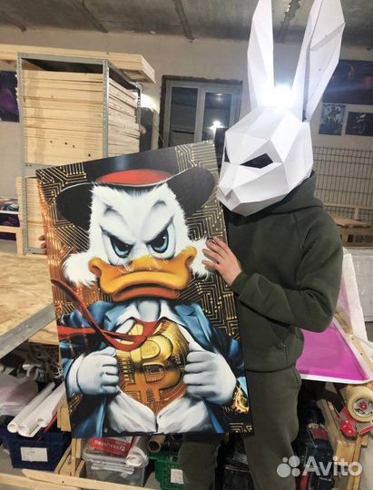 Картина на холсте золотой скрудж