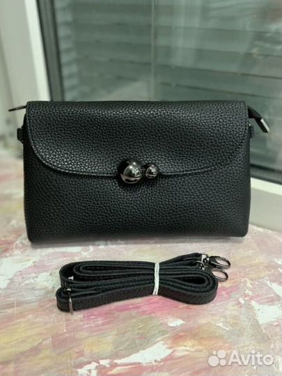 Клатч новый сумка экокожа черная