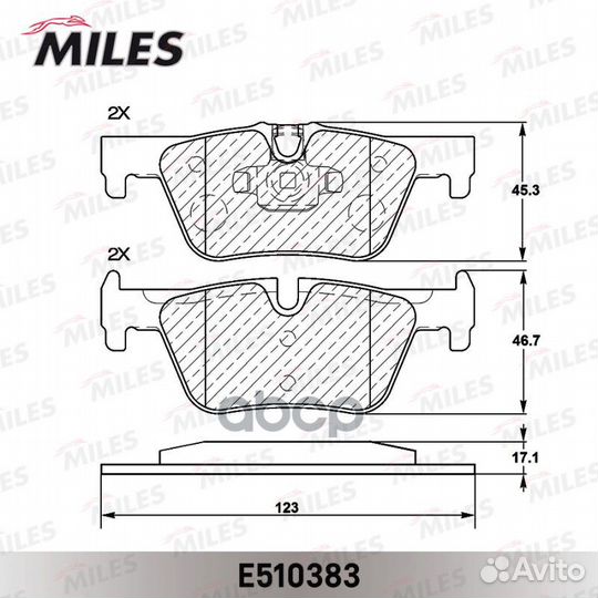 Колодки тормозные BMW 1 F20 10/3 F30 11- задние
