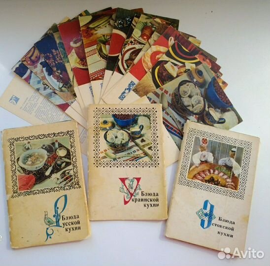 Набор открыток с рецептами СССР