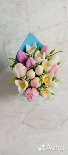 Букет цветов из мыла