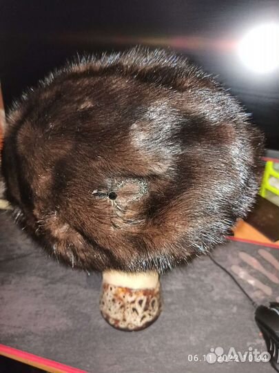 Норковый берет мягкий