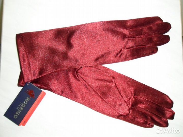 Перчатки атласные