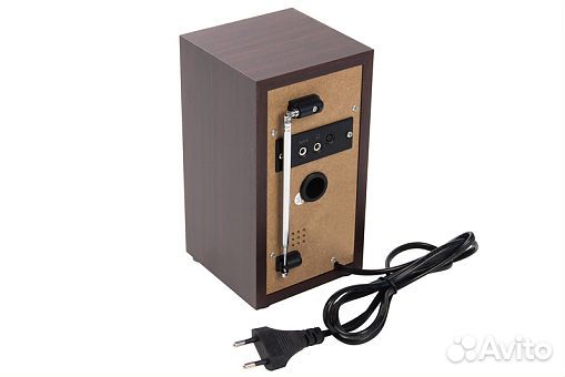 Радиоприемник Rolsen,черный/коричневый,новый