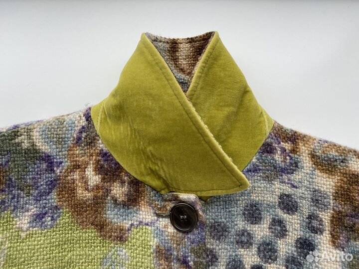 Шерстяное пальто Etro Made in Italy