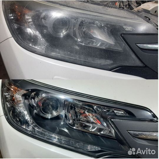 Полировка фар химическая