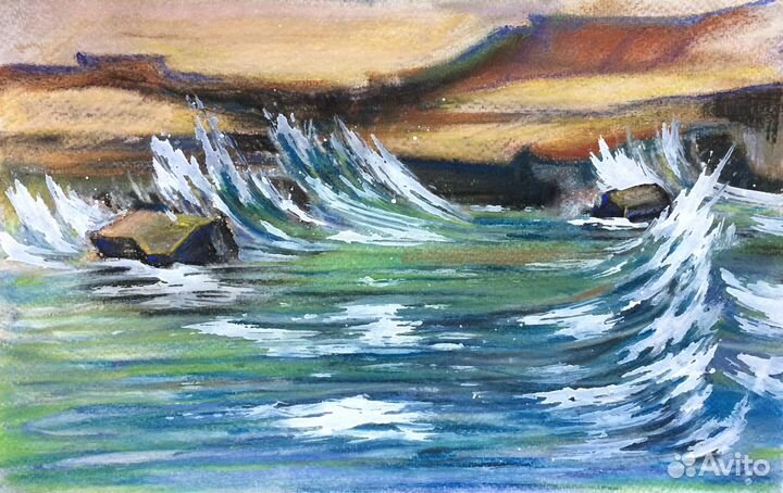 Этюд паселью «Море»