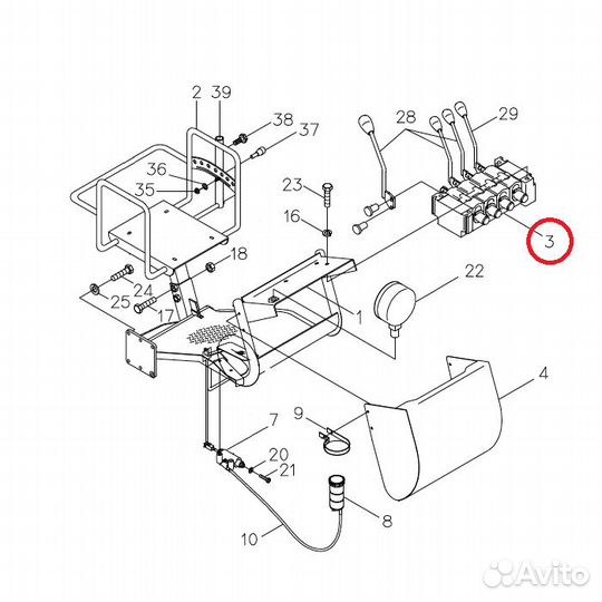 Распределитель на верхний пост кму Danfoss