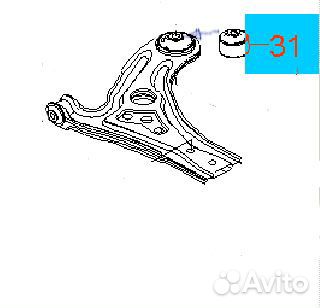 Сайлентблок рычага переднего задний
