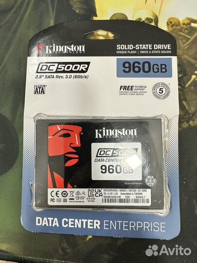 Жесткий диск SSD Kingston DC500R 960гб 2.5