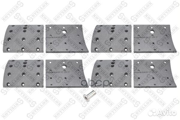 85-01063-SX накладки торм.с заклепк.STD19847/1