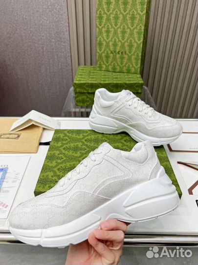 Кроссовки мужские Gucci кожа