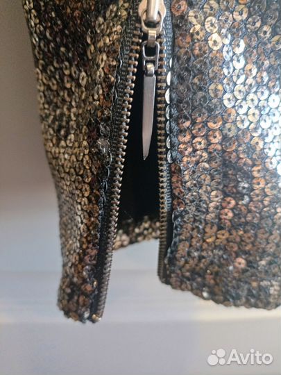 Брюки с пайетками 7/8