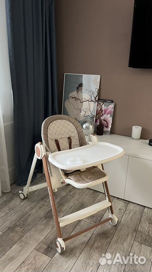 Детский стульчик для кормления happy baby