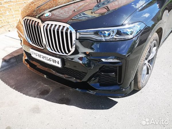 Передняя губа для BMW X7 M-sport (G07) (пластик)