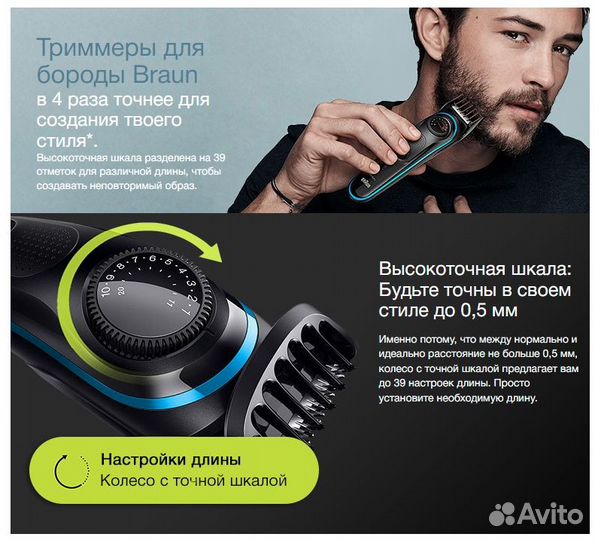 Триммер Braun BT3240 + Бритва Gillette