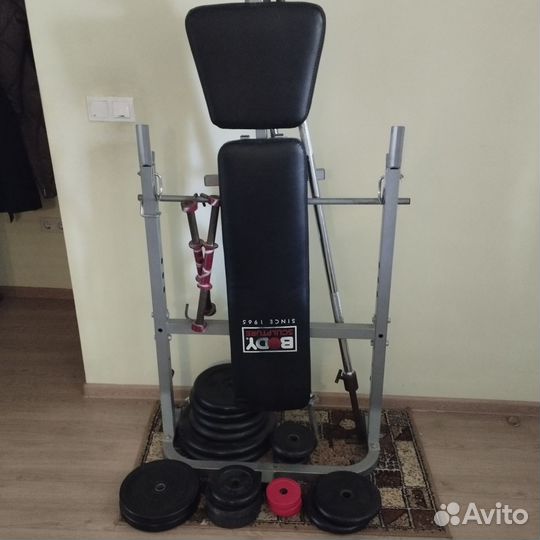 Штанга с блинами