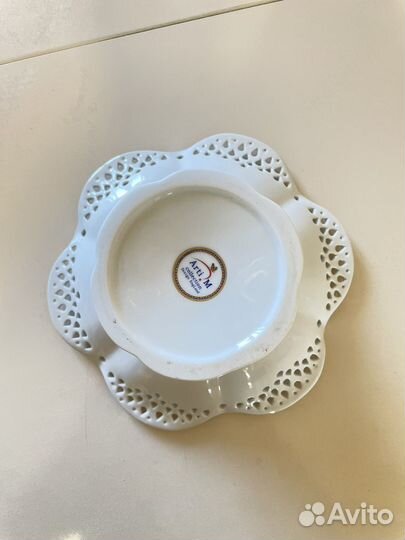 Ваза на ножке конфетница фруктовница