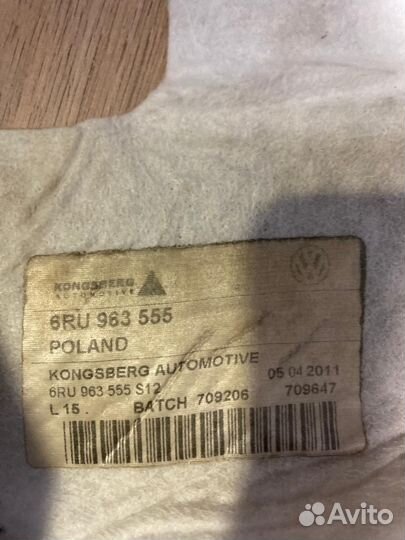 Подогрев сиденья VW Polo