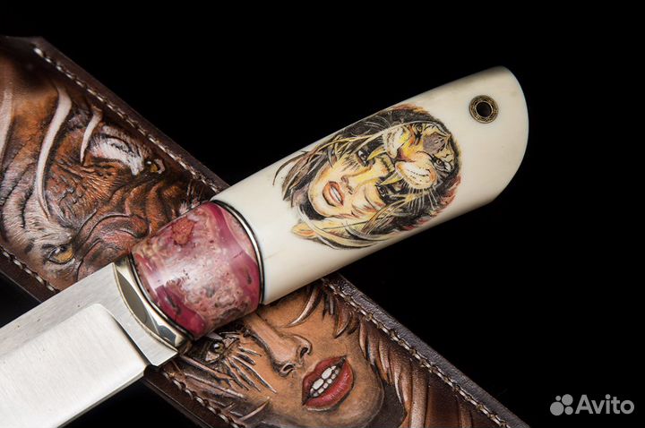 Нож тигр из стали S390
