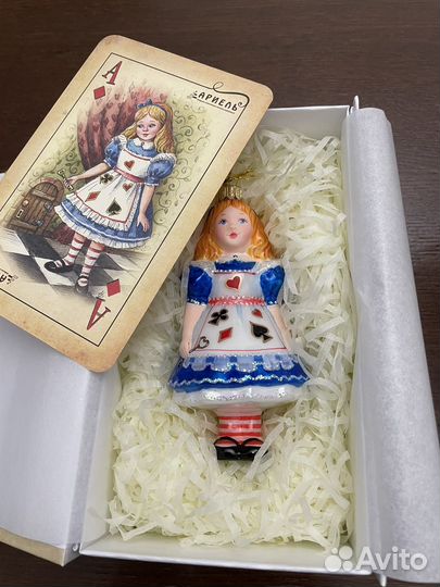 Ариель елочная игрушка Алиса в подарочной коробке