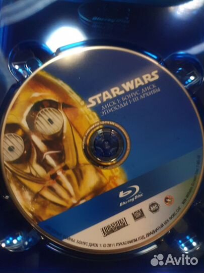Star wars коллекционное издание 6 фильмов Blu ray