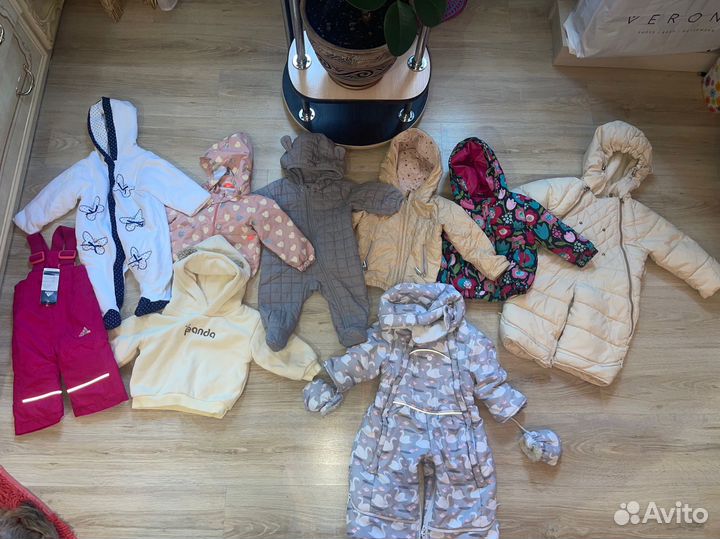 Верхние вещи пакетом на девочку от 62-86