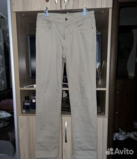 Джинсы бежевые 46-48 размер