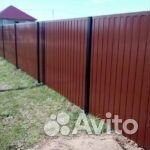 Забор из профнастила под ключ
