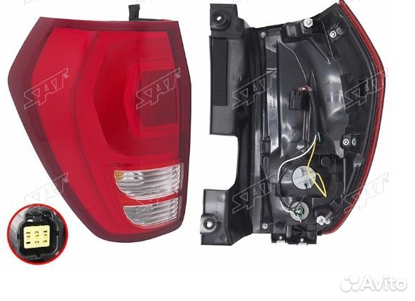 Фонарь задний haval H9 нижний.верхний