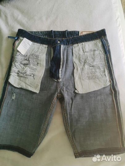 Брендовые мужские джинсовые шорты 
