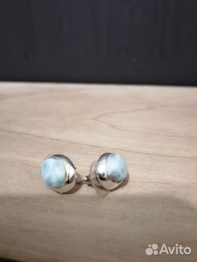 Серьги с ларимаром