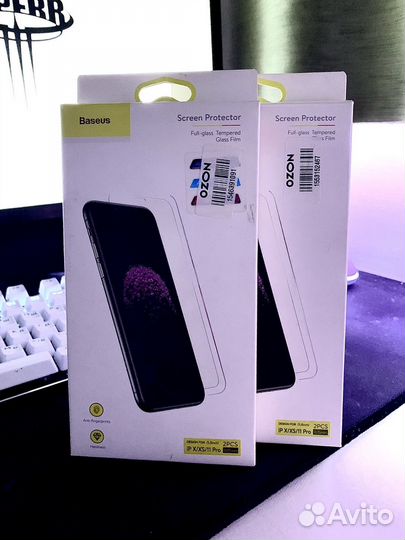 Защитные стекла baseus iPhone x/xs/11pro