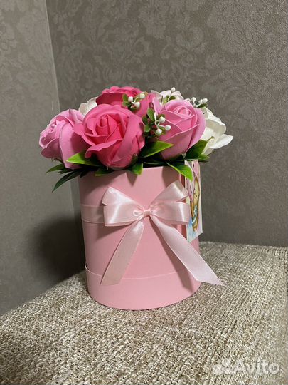 Букет из мыльных роз
