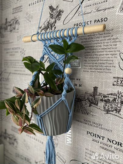 Подвес макраме для кашпо