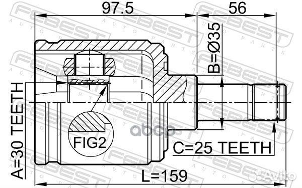 ШРУС 0311ejlh Febest