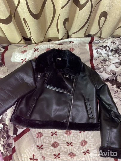Дубленка авиатор женская H&M