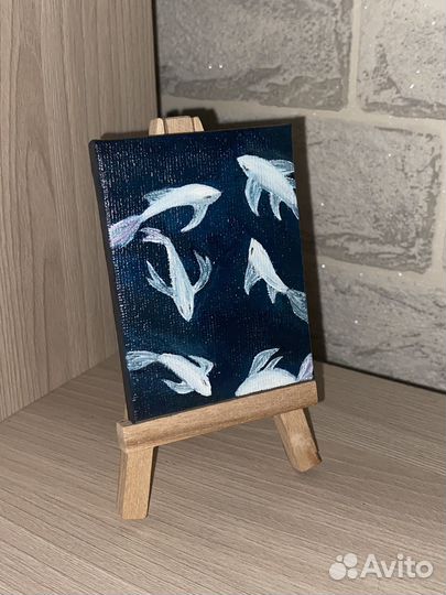 Мини картина акрилом 6x8