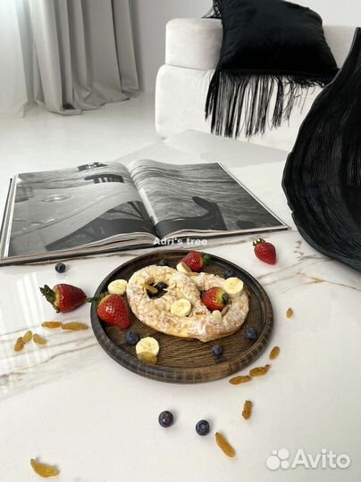 Деревянная тарелка