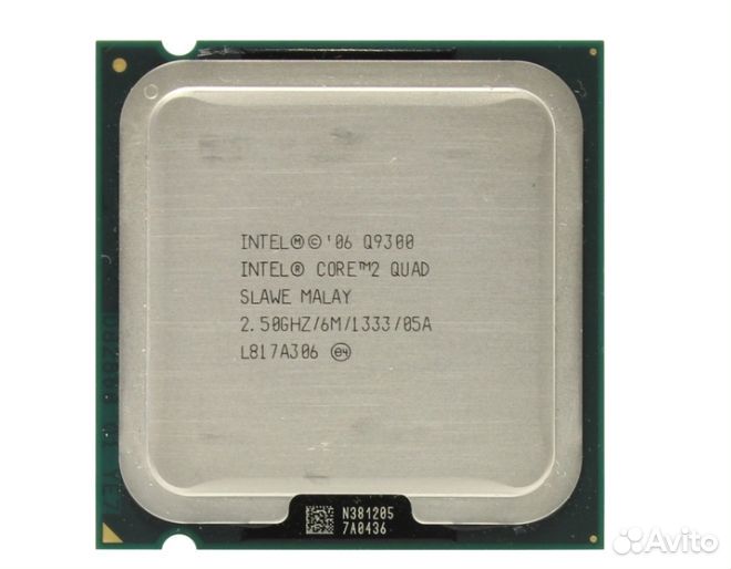 Intel Core 2 Quad Q9300 (4x2500MHz, 6MB L2, 95W)