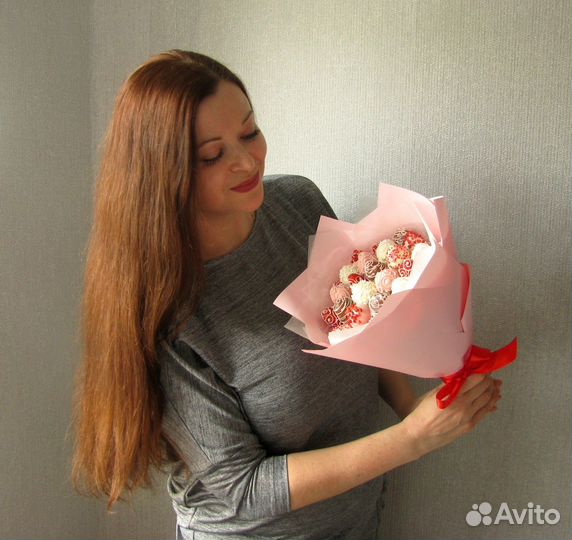 Букет из клубники в шоколаде