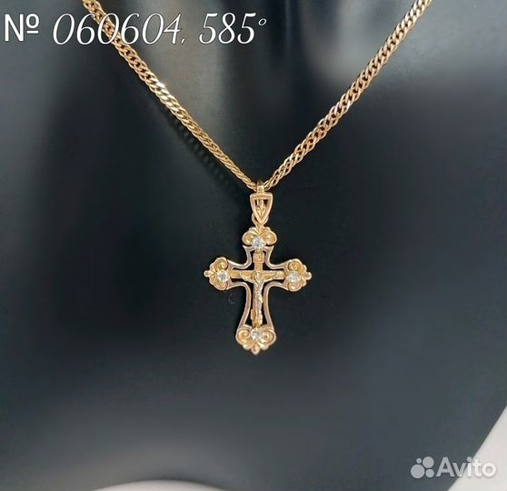 Крест золото 585 пробы № 060604