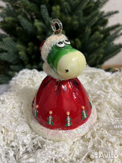 Ёлочная игрушка Ёлка с часами Польша