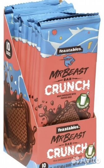 Mr.Beast feastables, шоколадная плитка