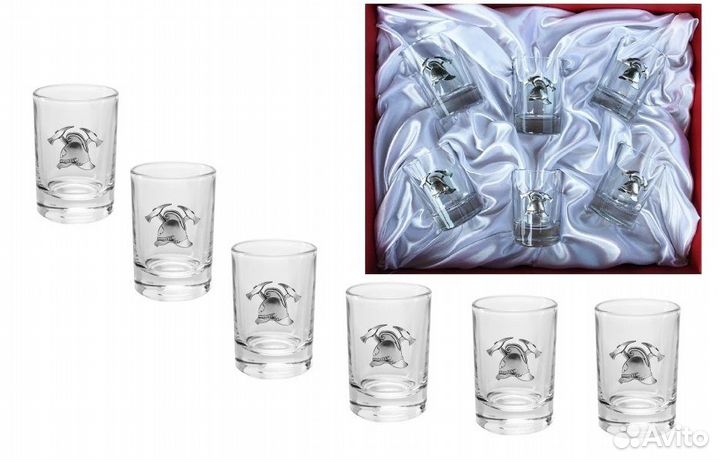 Набор стопок для водки «Противопожарный стандарт»