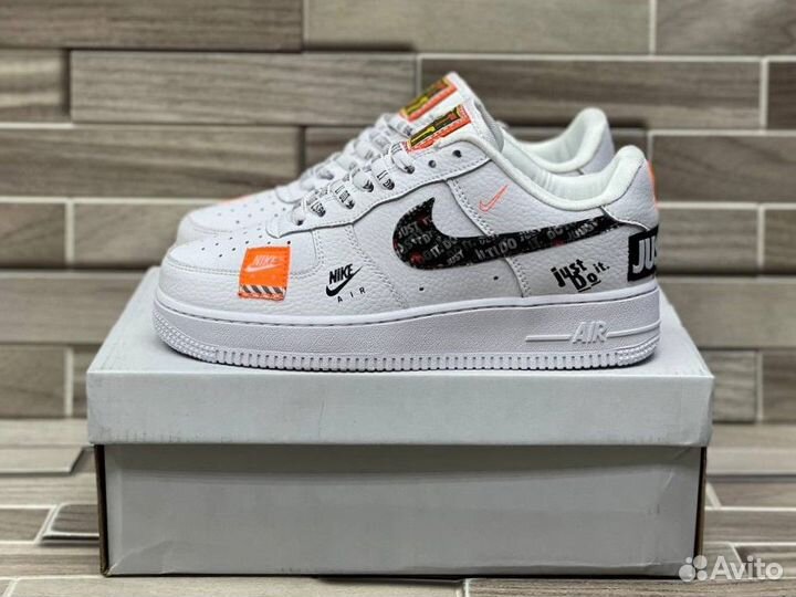 Кроссовки Nike Air Force 1 Just Do IT White