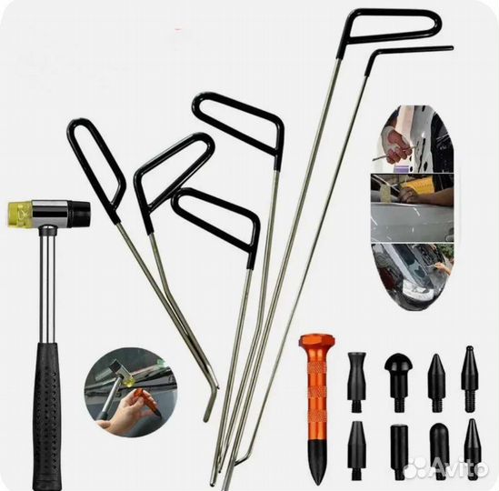 Инструменты PDR ремонта автомобиля без покраски