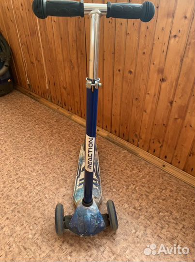 Самокат детский трехколесный светящиеся колеса