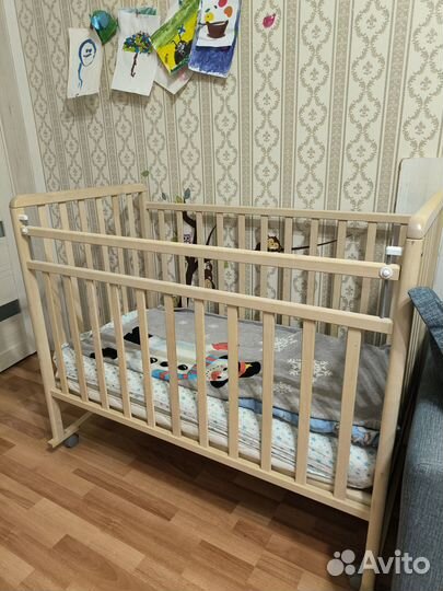 Детская кровать 120/60 состояние идеальное